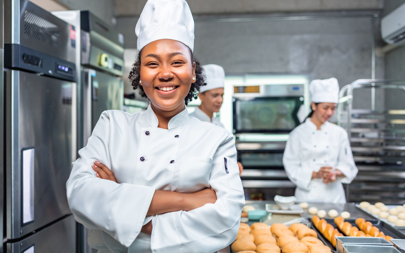 smiling chefs